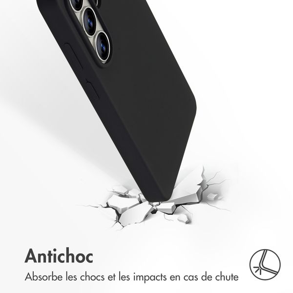 Accezz Coque Liquid Silicone Samsung Galaxy S26 Ultra - Noir