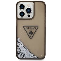 Guess Coque Liquid Glitter iPhone 14 Pro Max - Noir