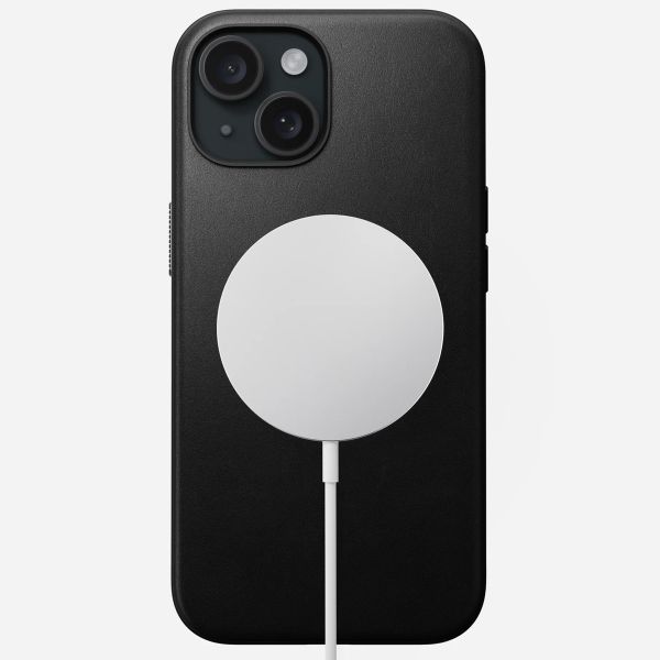 Nomad Coque Modern Leather avec MagSafe Apple iPhone 15 - Noir