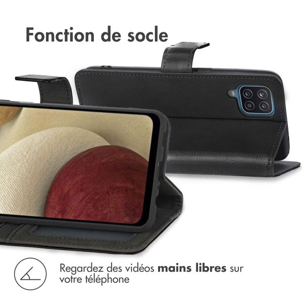 imoshion Étui de télephone portefeuille Samsung Galaxy A12 - Noir