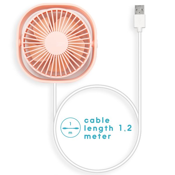 imoshion ﻿Ventilateur de bureau USB - Rose