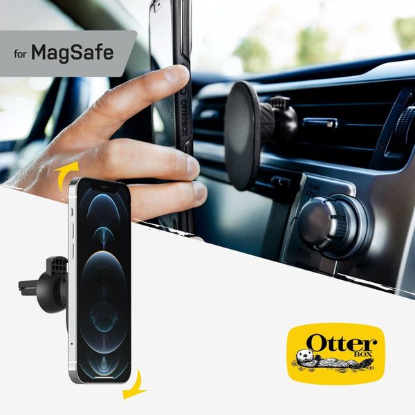 OtterBox ﻿MagSafe Vent Mount - Support téléphone pour voiture - MagSafe - Grille de ventilation - Noir