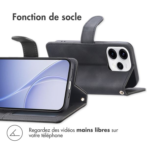 imoshion Etui de télephone portefeuille avec cordon Oppo Reno15 (5G) - Noir
