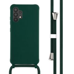 imoshion Coque en silicone avec cordon Samsung Galaxy A32 (4G) - Vert foncé