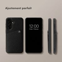 Selencia Coque Riva avec porte-cartes Samsung Galaxy A57 (5G) - Noir