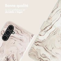 imoshion Étui de télephone portefeuille Design Samsung Galaxy A54 (5G) - Sandy Marble