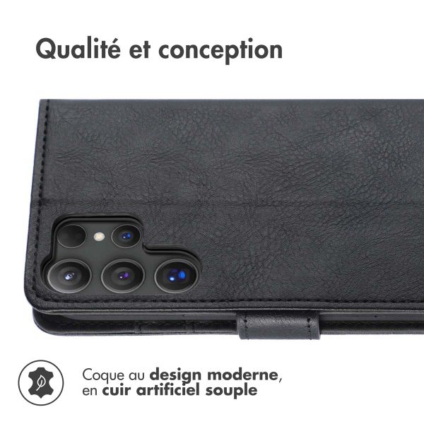 imoshion Étui de téléphone portefeuille Luxe Samsung Galaxy S25 Ultra - Noir