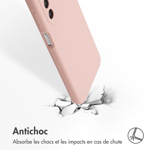 Accezz Coque Liquid Silicone Samsung Galaxy A26 - Rose