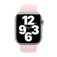 Apple Bracelet Boucle unique en Silicone Apple Watch | 38/40/41/42 mm - Taille 7 - Chalk Pink