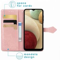 imoshion Etui de télephone Mandala Samsung Galaxy A12 - Rose Doré