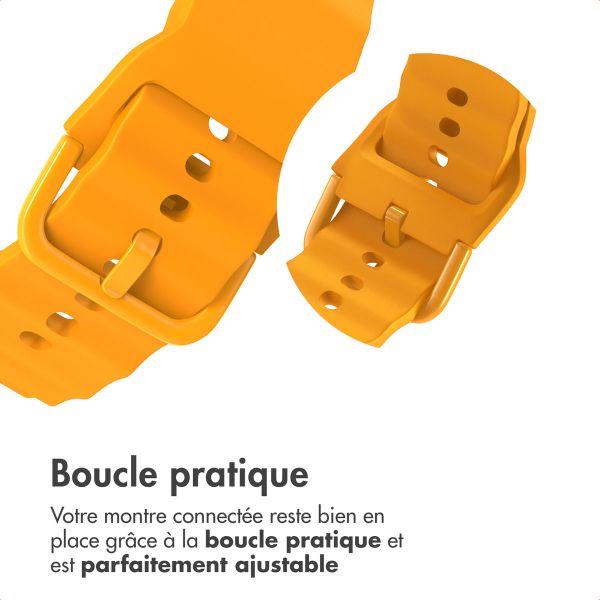 imoshion Bracelet Wave en silicone Samsung Galaxy Watch 8 (40/44mm) / Classic (46mm) - Jaune