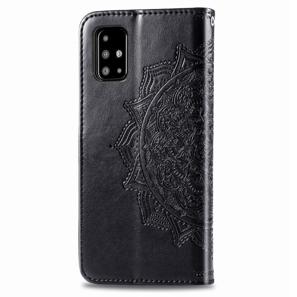 Etui de téléphone portefeuille Mandala Samsung Galaxy A51