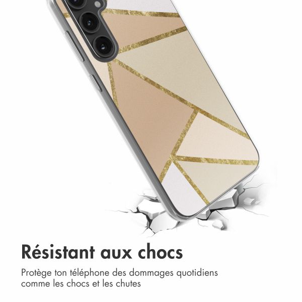 imoshion Coque design pour Samsung Galaxy S23 FE - Graphic Beige