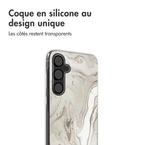 imoshion Coque design pour Samsung Galaxy A55 - Sandy Marble