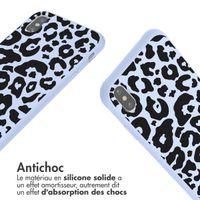 imoshion Coque design en silicone avec cordon Apple iPhone X / Xs - Animal Lila