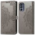 imoshion Etui de téléphone portefeuille Mandala Motorola Moto G62 - Gris