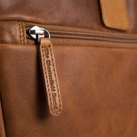 The Chesterfield Brand Sac ordinateur 15-15.6 pouces Seth - Cuir véritable - Cognac