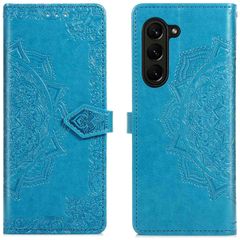 imoshion Etui de téléphone portefeuille Mandala Samsung Galaxy Z Fold 5 - Turquoise