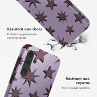 Selencia Coque arrière Vivid Samsung Galaxy A55 - Stars Plum Lilac