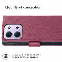 imoshion Étui de télephone portefeuille Xiaomi Redmi 15C (5G) - Bordeaux