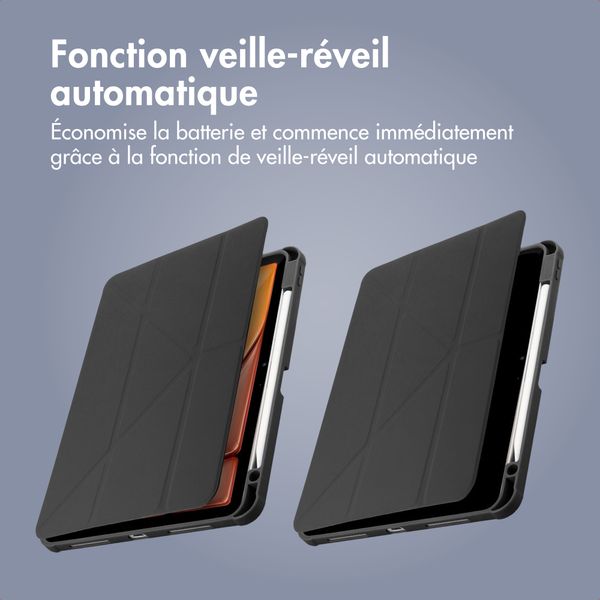 imoshion Coque tablette Origami Apple iPad 11 (2025) 11 pouces A16 / iPad 10 (2022) 10.9 pouces - Noir
