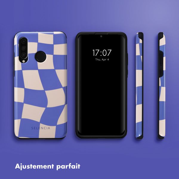 Selencia Coque arrière Vivid Tough Huawei P30 Lite - Groovy Sapphire Blue