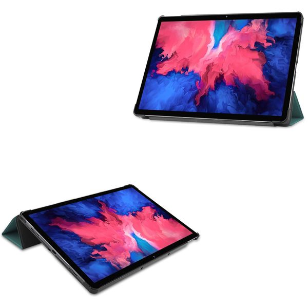 imoshion Coque tablette Trifold Lenovo Tab P11 / P11 Plus - Vert foncé