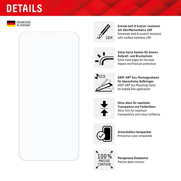 Displex Protection d'écran en verre trempé Real Glass Samsung Galaxy A35 / A55