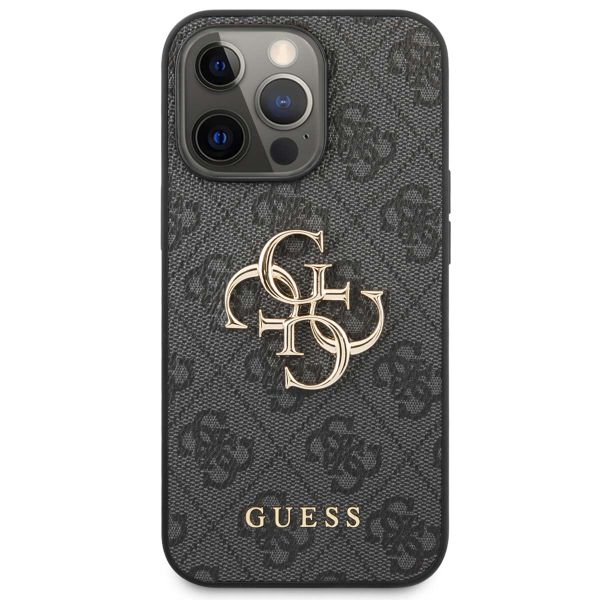 Guess Coque 4G Metal Logo Backcover iPhone 13 Pro - Gris