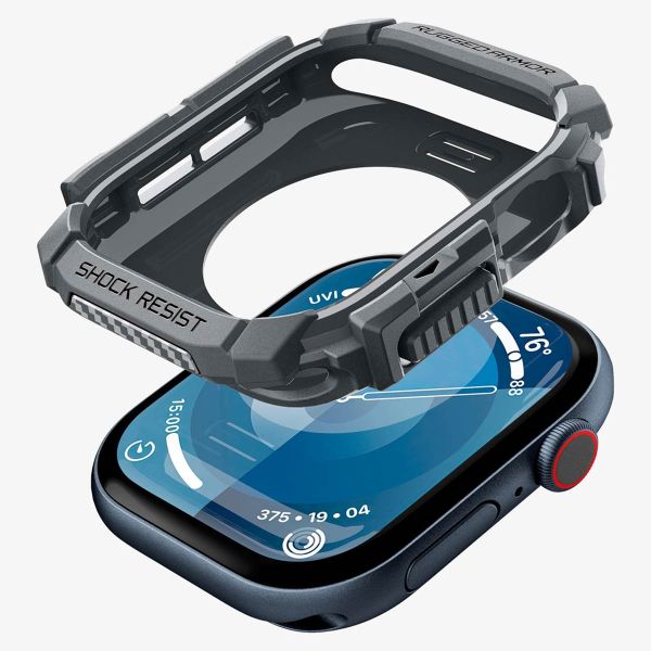 Spigen Coque Rugged Armor™ Apple Watch Series 10 / 11 - 46 mm - Gris Foncé