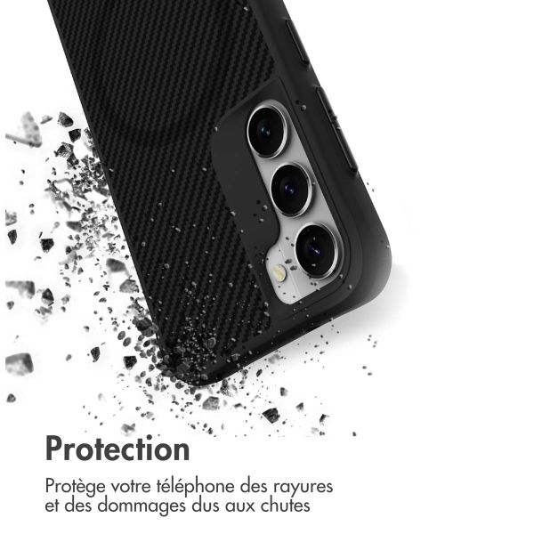 imoshion Rugged Hybrid Carbon Case avec MagSafe Samsung Galaxy S23 Plus - Noir