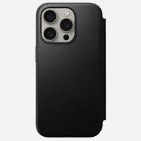 Nomad Étui de télephone portefeuille Modern Leather Folio Apple iPhone 15 Pro - Noir