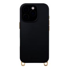 Selencia Coque arrière Rivièra avec MagSafe avec crochets amovibles Apple iPhone 16 Pro - Velvet Black