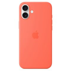 Apple Coque en silicone MagSafe iPhone 16 Plus - Tangerine Orange