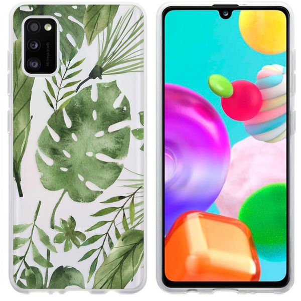 imoshion Coque Design Samsung Galaxy A41 - Monstera Leaves