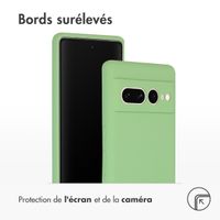 Accezz Coque Liquid Silicone Google Pixel 7 Pro - Vert