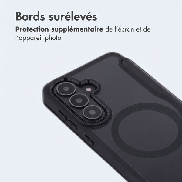 imoshion Bookcase transparente avec MagSafe Samsung Galaxy S26 - Noir
