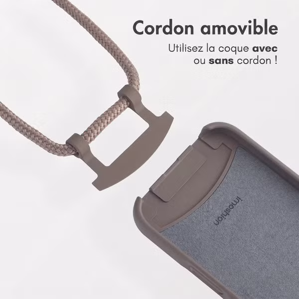 imoshion Coque arrière Color avec cordon amovible et MagSafe Samsung Galaxy S26 - Black Coffee
