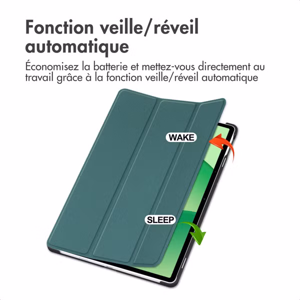imoshion Coque tablette Trifold OnePlus Pad Lite - Vert foncé