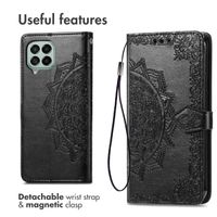 imoshion Etui de téléphone portefeuille Mandala Samsung Galaxy M53 - Noir