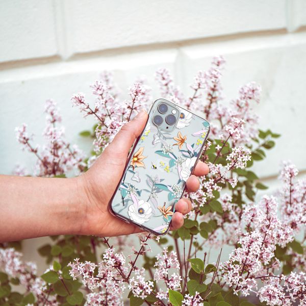 imoshion Coque Design Apple iPhone 12 (Pro) - Fleur - Blanc