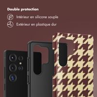 Selencia Coque arrière Vivid Samsung Galaxy S25 Ultra - Pied-de-Poule