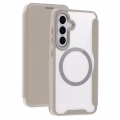 imoshion Bookcase transparente avec MagSafe Samsung Galaxy S26 - Beige