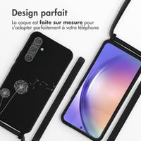 imoshion Coque design en silicone avec cordon Samsung Galaxy A54 (5G) - Dandelion Black