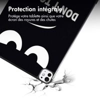 imoshion Coque tablette Design Trifold Apple iPad Pro 11 (2024) M4 - Don't touch