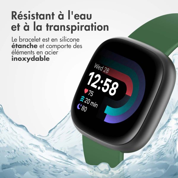 imoshion Bracelet silicone Fitbit Versa / Versa 2 / Versa Lite - Taille S - Vert foncé