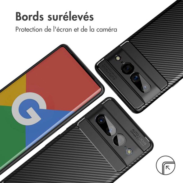 imoshion Coque silicone Carbon Google Pixel 7 Pro - Noir