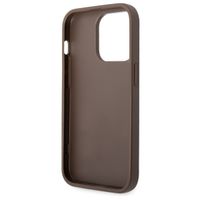 Guess Coque 4G Metal Logo Backcover iPhone 15 Pro Max - Brun