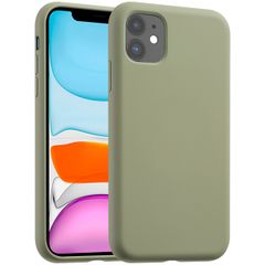 Accezz Coque Liquid Silicone avec MagSafe Apple iPhone 11 - Cooper Green
