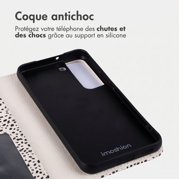 imoshion Étui de télephone portefeuille Design Samsung Galaxy S22 - Desert Dots